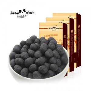 熊貓伯伯竹炭花生組合