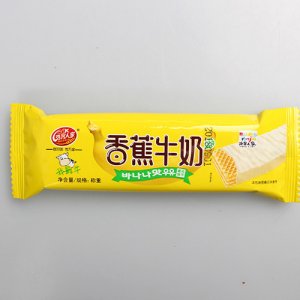 浩客人家香蕉牛奶味巧克力威化餅干